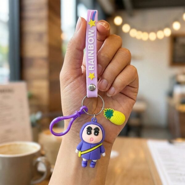 Cute Cartoon Doll Keychain – Vibrant & Lightweight Accessory