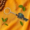 Radha Krishna Metal Keychain – Durable Spiritual Accessory