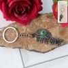 Radha Krishna Metal Keychain – Durable Spiritual Accessory
