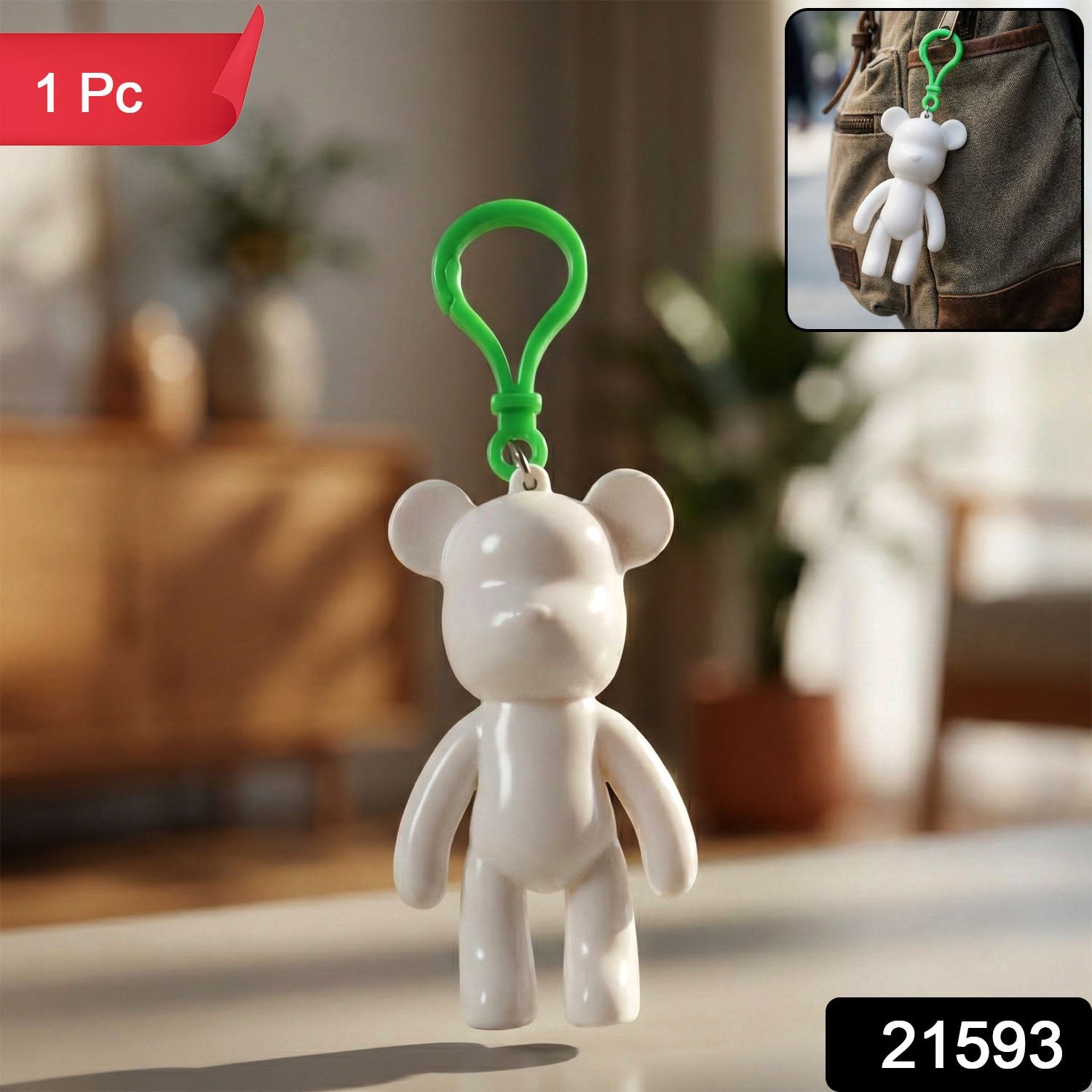 Bear Shape Decorative Keychain – Cute & Practical Accessory