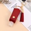 Hand Sanitizer Holder Keychain – Stylish Faux Leather with Tassel