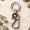 Heavy Duty Metal Key Holder – Secure Lock Carabiner & Dual Rings