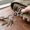 Heavy Duty Metal Key Holder – Secure Lock Carabiner & Dual Rings