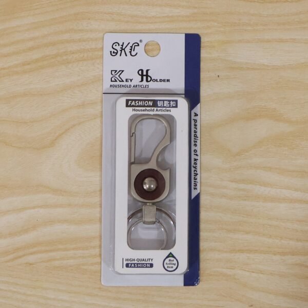 Heavy Duty Metal Key Holder – Secure Lock Carabiner & Dual Rings