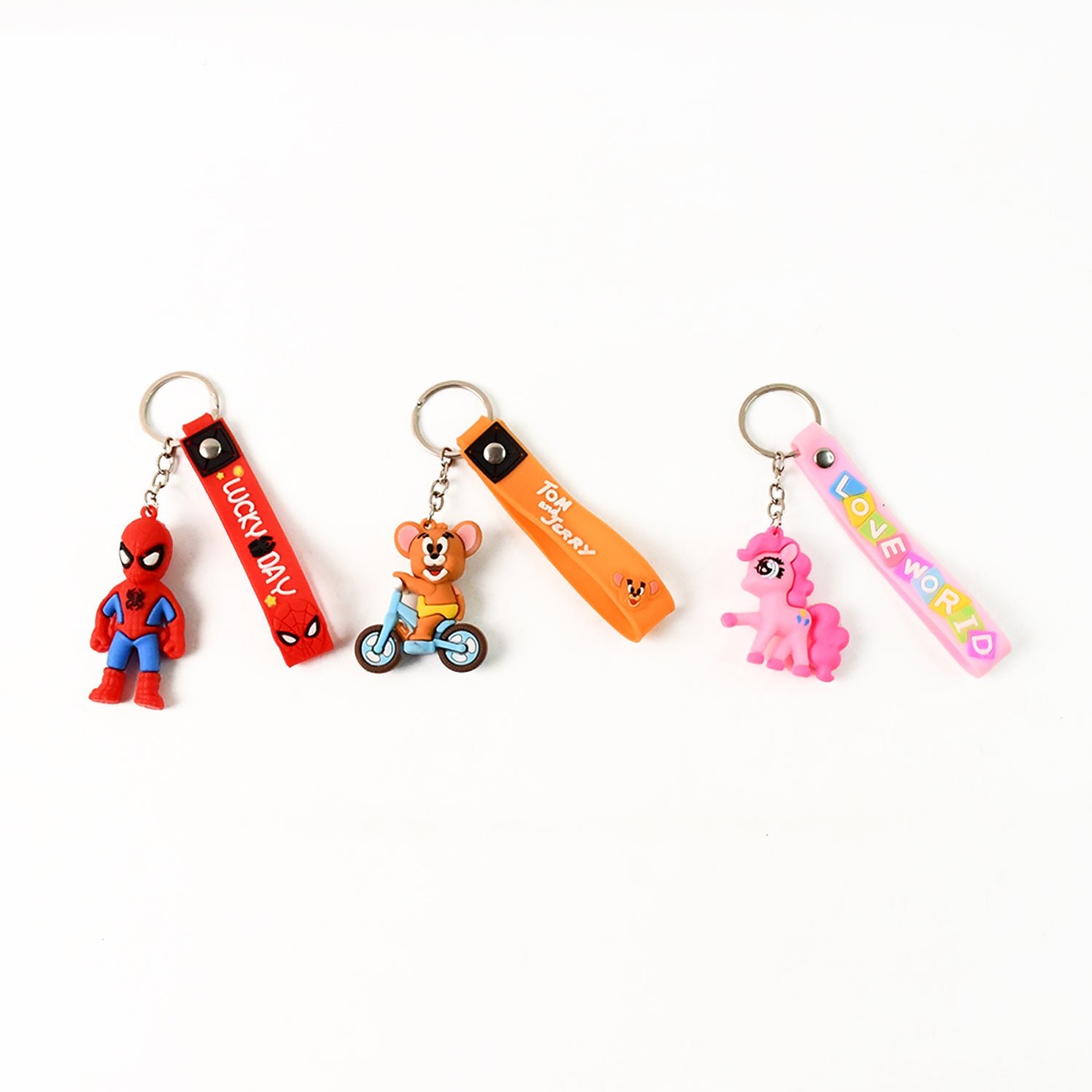 Cartoon Silicone Keychain – Cute 3D Character Bag Charm for Kids | Styleva