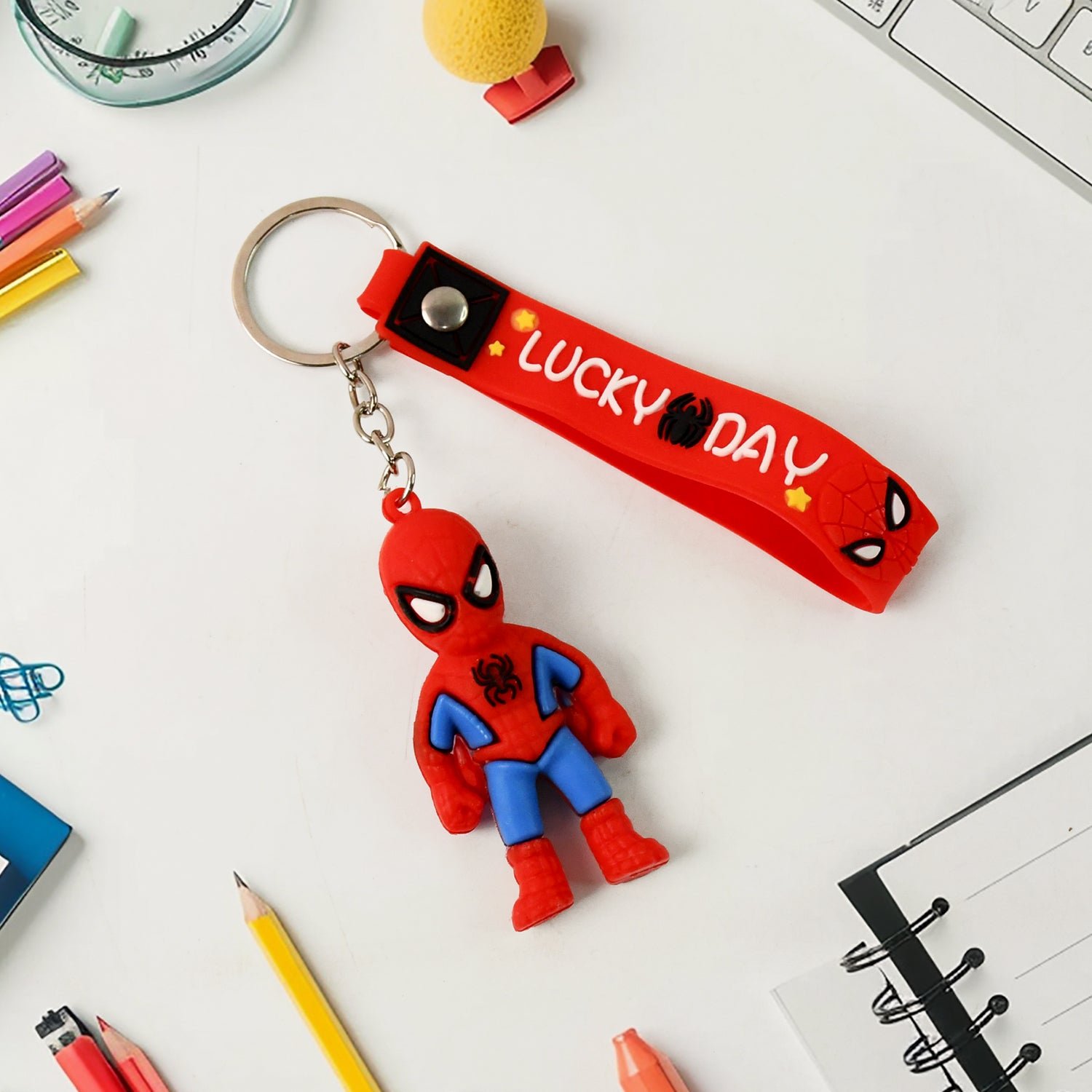 Cartoon Silicone Keychain – Cute 3D Character Bag Charm for Kids | Styleva
