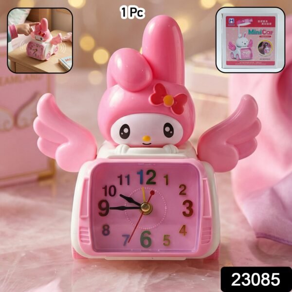 Kids Alarm Clock – Fun Cartoon Bunny Car Design for Bedrooms