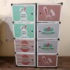 8 Compartment Modular Plastic Kids Storage Cabinet Wardrobe (1 Set)