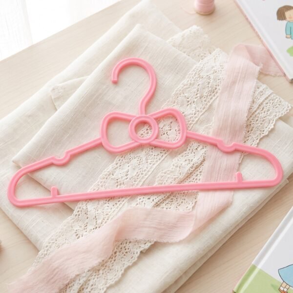 Kids Plastic Clothes Hangers Set, Cute Baby Wardrobe Hangers (10 Pcs Set)