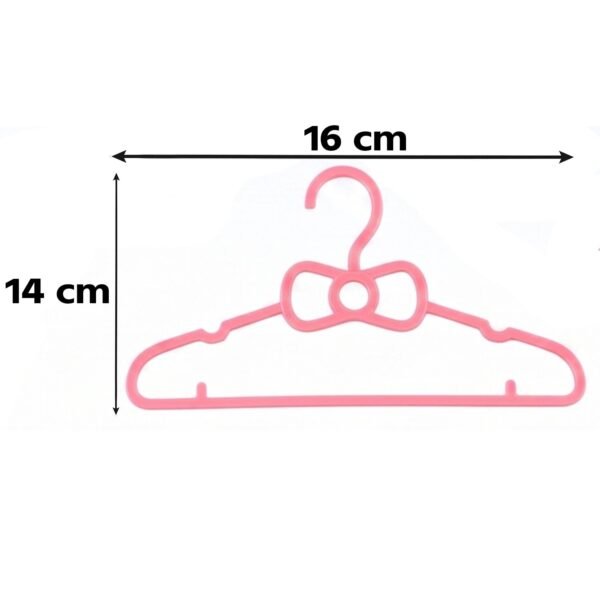 Kids Plastic Clothes Hangers Set, Cute Baby Wardrobe Hangers (10 Pcs Set)