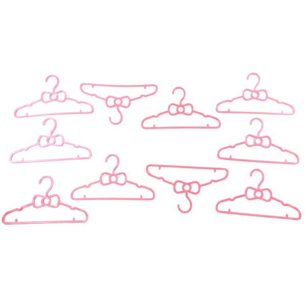 Kids Plastic Clothes Hangers Set, Cute Baby Wardrobe Hangers (10 Pcs Set)