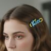 Kiss Text Hair Clip Set – Trendy 4-Piece Decorative Hair Accessories