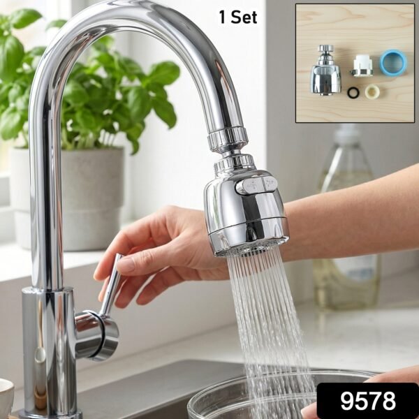 Water-Saving Faucet Aerator – 360° Rotating & Dual Mode Efficiency