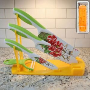 KitchenKnifeStand-WOSKU-01 Plastic Kitchen Knife Stand – Durable & Space-Saving | CookAura