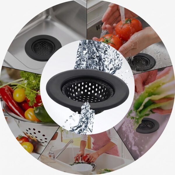 KitchenSinkStrainer-02 Metal Sink Drain Mesh Strainer Filter Basket Food Catcher for Kitchen (1 Pc)