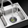KitchenSinkStrainer-06 Metal Sink Drain Mesh Strainer Filter Basket Food Catcher for Kitchen (1 Pc)