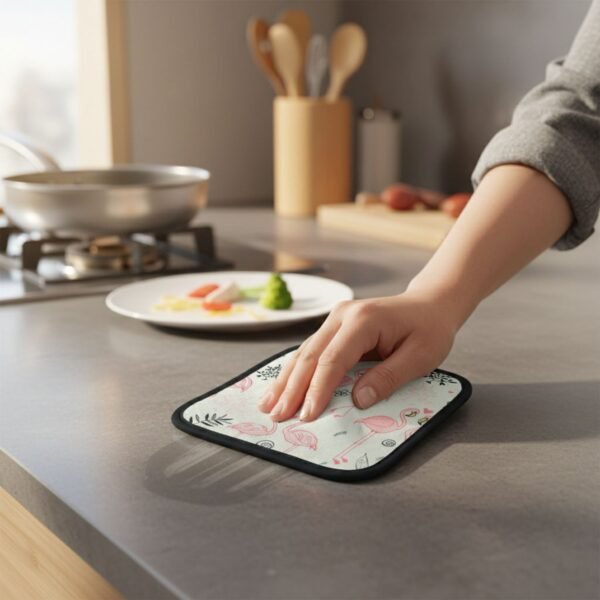 Heat Resistant Kitchen Pot Holder Mat – Stylish 20×20 cm Protector