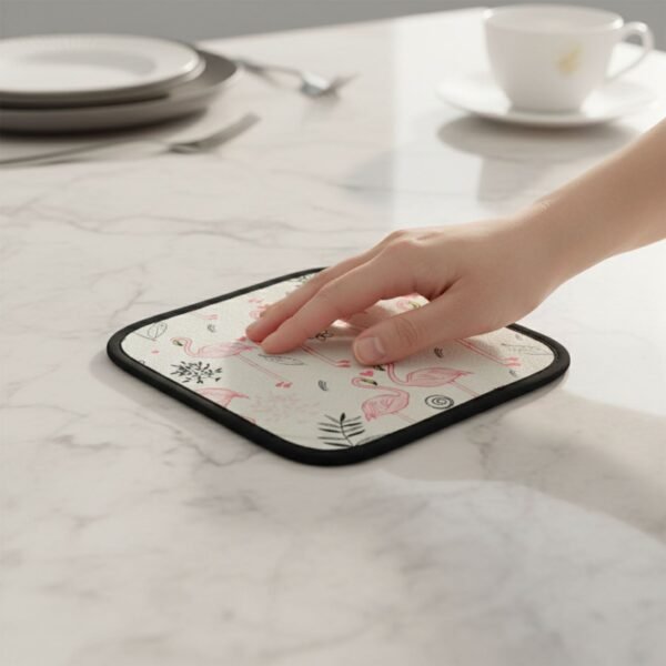 Heat Resistant Kitchen Pot Holder Mat – Stylish 20×20 cm Protector