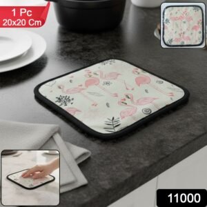 KitchenTowel-WSKU-01 Heat Resistant Kitchen Pot Holder Mat – Stylish 20×20 cm Protector