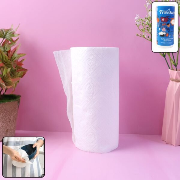 Kitchen Paper Towel Roll – 60 Super Absorbent Sheets