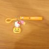Kitty Pumpkin Keychain, Cute Cartoon Bag Charm Accessory