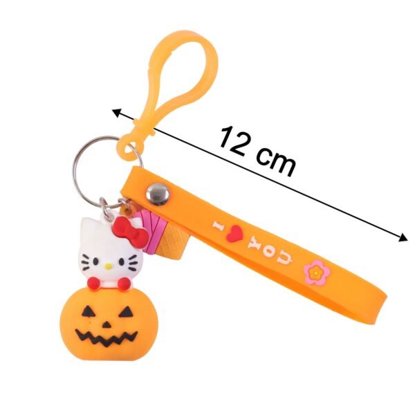 Kitty Pumpkin Keychain, Cute Cartoon Bag Charm Accessory