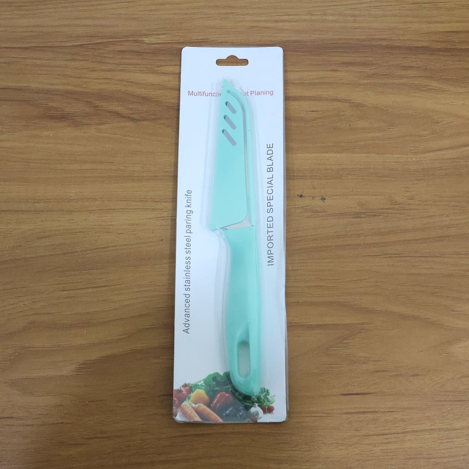 Stainless Steel Kitchen Knife – Ergonomic Soft Grip & Protective Cover
