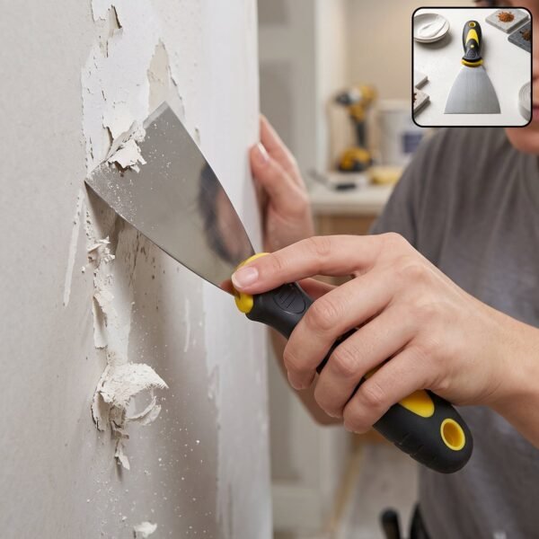 75 MM Stainless Steel Wall Putty Knife Scraper with Ergonomic Handle (1 Pc)