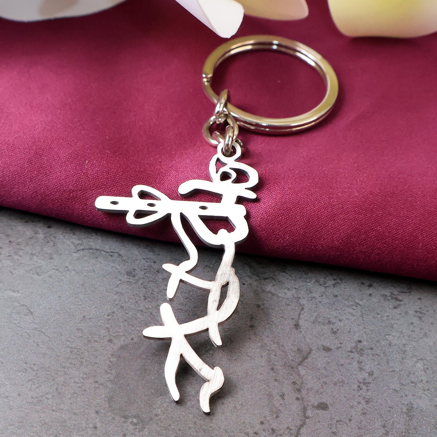 Krishna Flute Keychain – Durable Stainless Steel Spiritual Accessory
