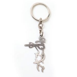 Krishna Flute Keychain – Durable Stainless Steel Spiritual Accessory