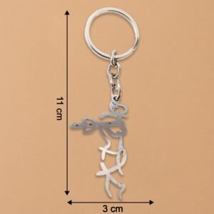 Krishna Flute Keychain – Durable Stainless Steel Spiritual Accessory