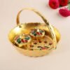 Kumkum-Thali-Holder-03 Peacock Meenakari Pooja Tray – Elegant Gold-Tone with Kumkum Bowls
