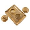 Kumkum Holder – Elegant Golden Floral Pooja Accessories