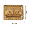 Kumkum Holder – Elegant Golden Floral Pooja Accessories