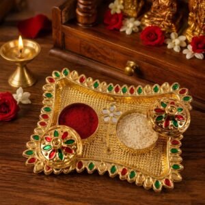 KumkumHolder03-03 Kumkum Holder – Elegant Meenakari Floral Design for Pooja