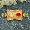 Kumkum Holder – Elegant Meenakari Floral Design for Pooja