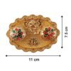 Ganesh Kumkum Holder, Elegant Meenakari Pooja Accessory