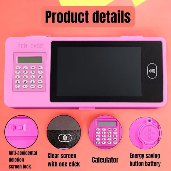LCD Writing Tablet Pencil Case – All-in-One Study Organizer