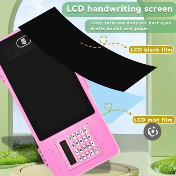 LCD Writing Tablet Pencil Case – All-in-One Study Organizer