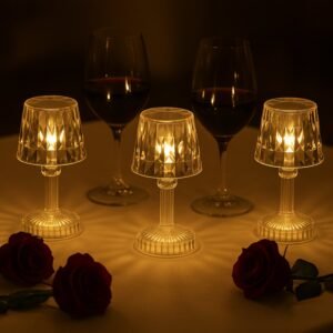 LED Mini Table Lamp Set – Battery Operated Decorative Ambience