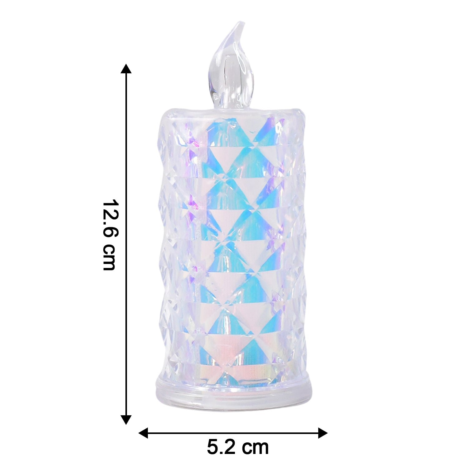LED Flameless Candle Lights – Set of 3 Crystal Decorative Lights