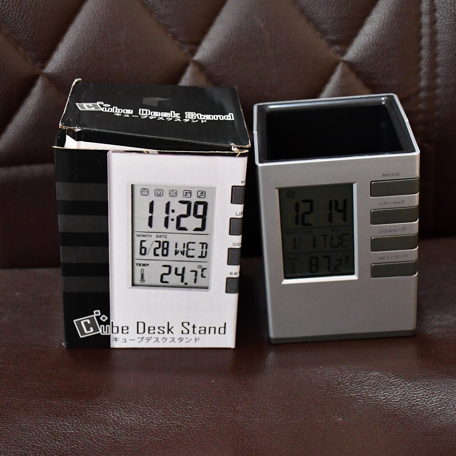 Digital Desk Clock – Multifunction with Pen Holder & Temp Display