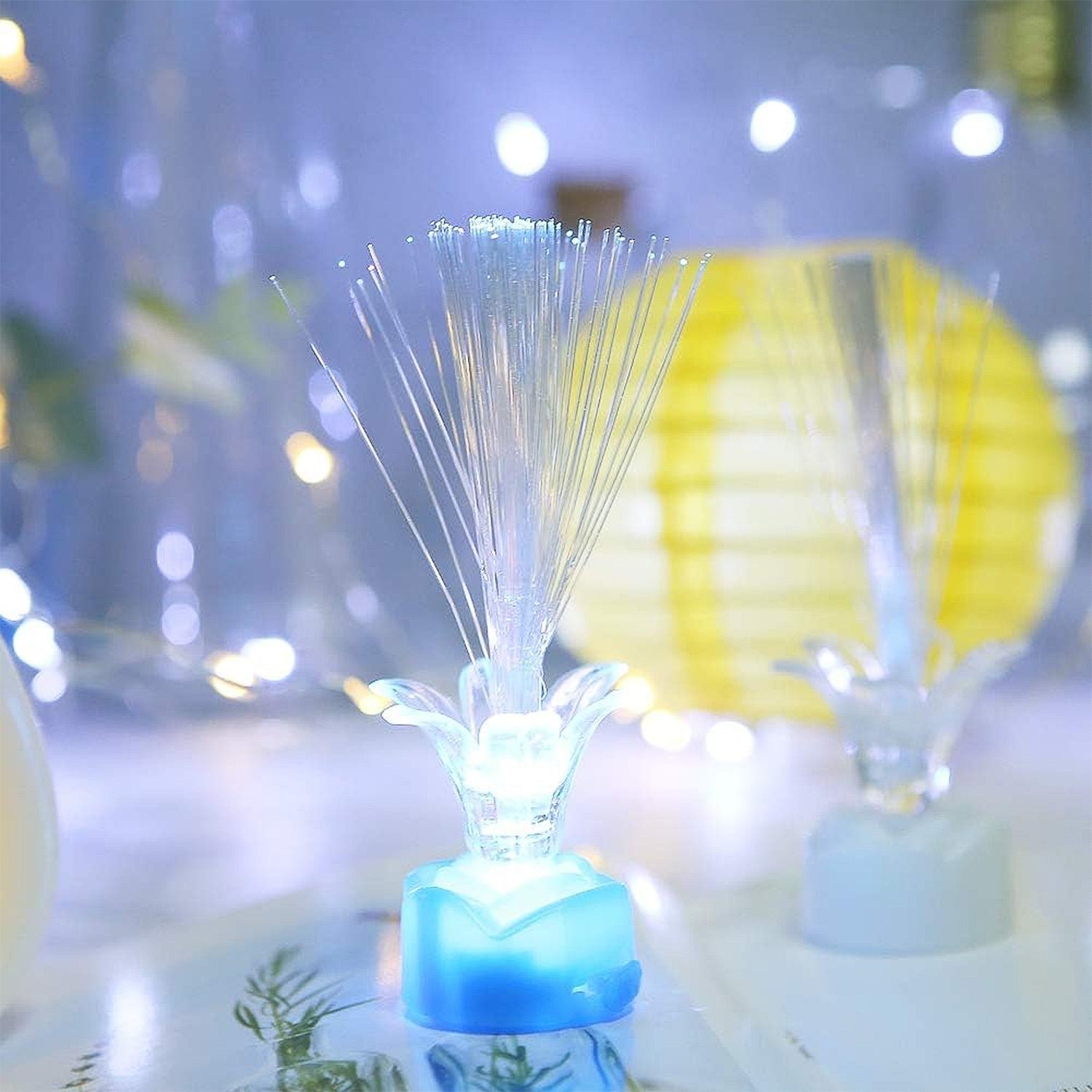 LED Fiber Optic Flower Night Lamps – Multi-Color Ambient Glow Set