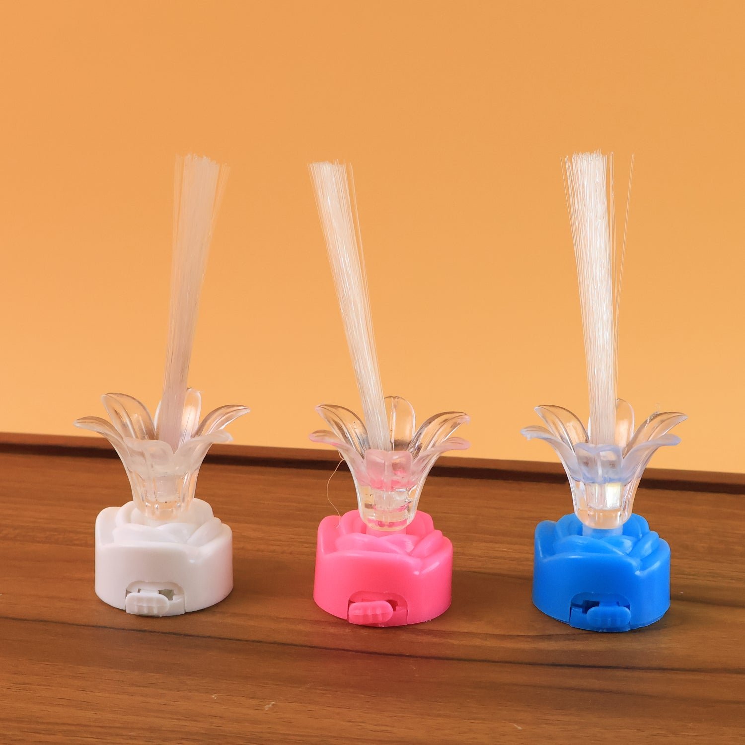 LED Fiber Optic Flower Night Lamps – Multi-Color Ambient Glow Set