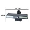 102 LED Solar Clip Motion Sensor Light for Garden Fence Outdoor (1 Pc)