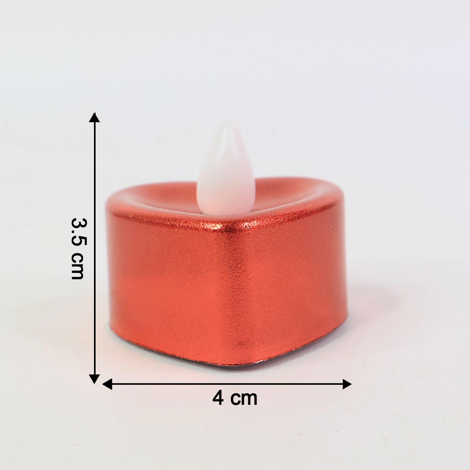 Heart Shaped LED Tea Light Candles – 12 Pc Mix Color Set