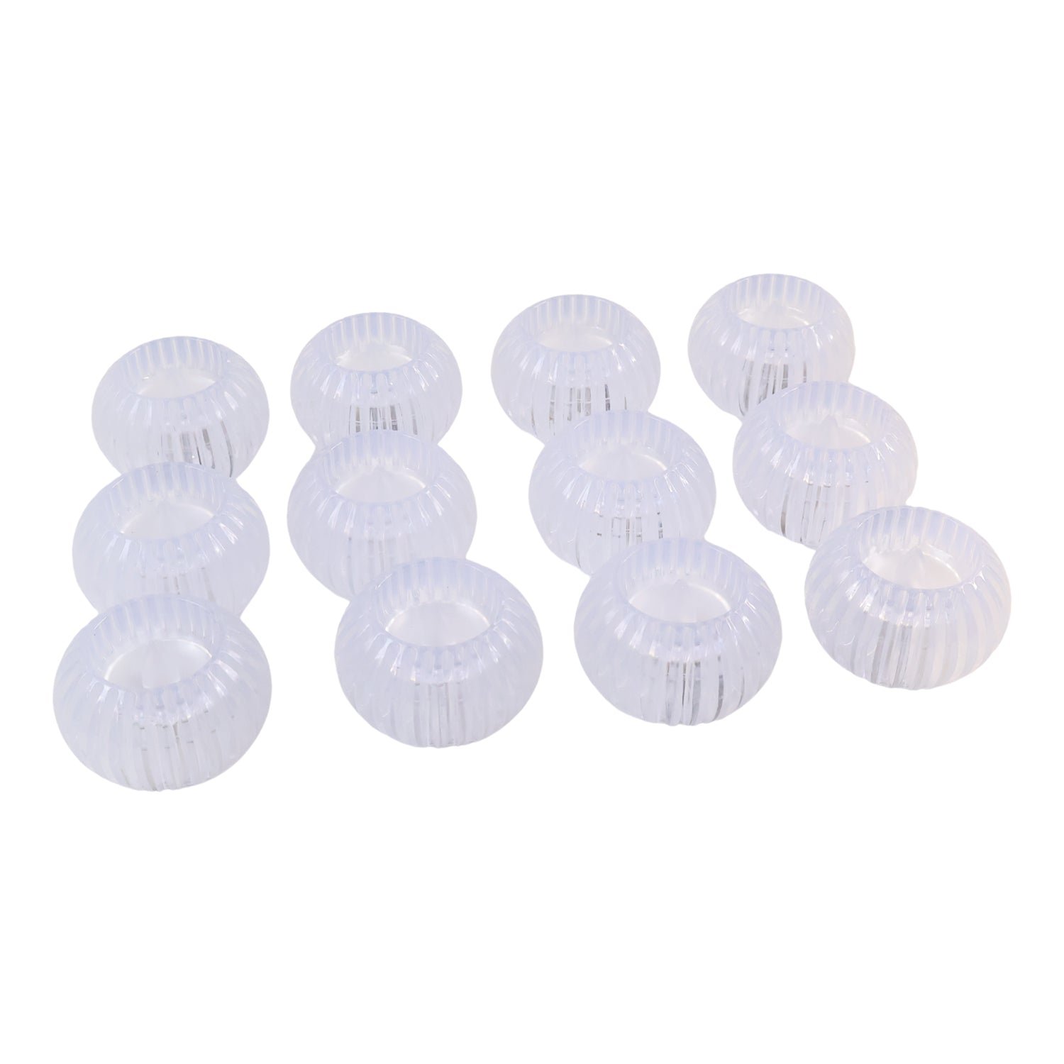 LED Crystal-Effect Flameless Candles – Set of 12 Battery-Operated Tealights