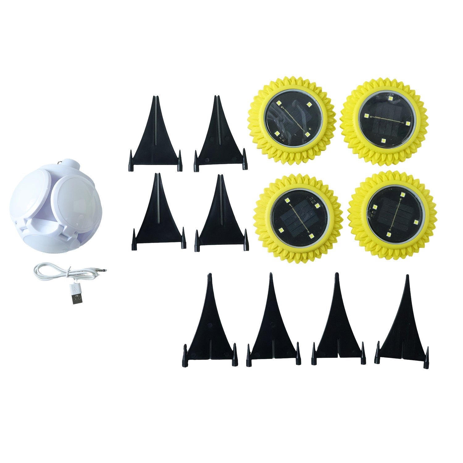 Solar Garden LED Ground Lights – Decorative 2 Pc Set