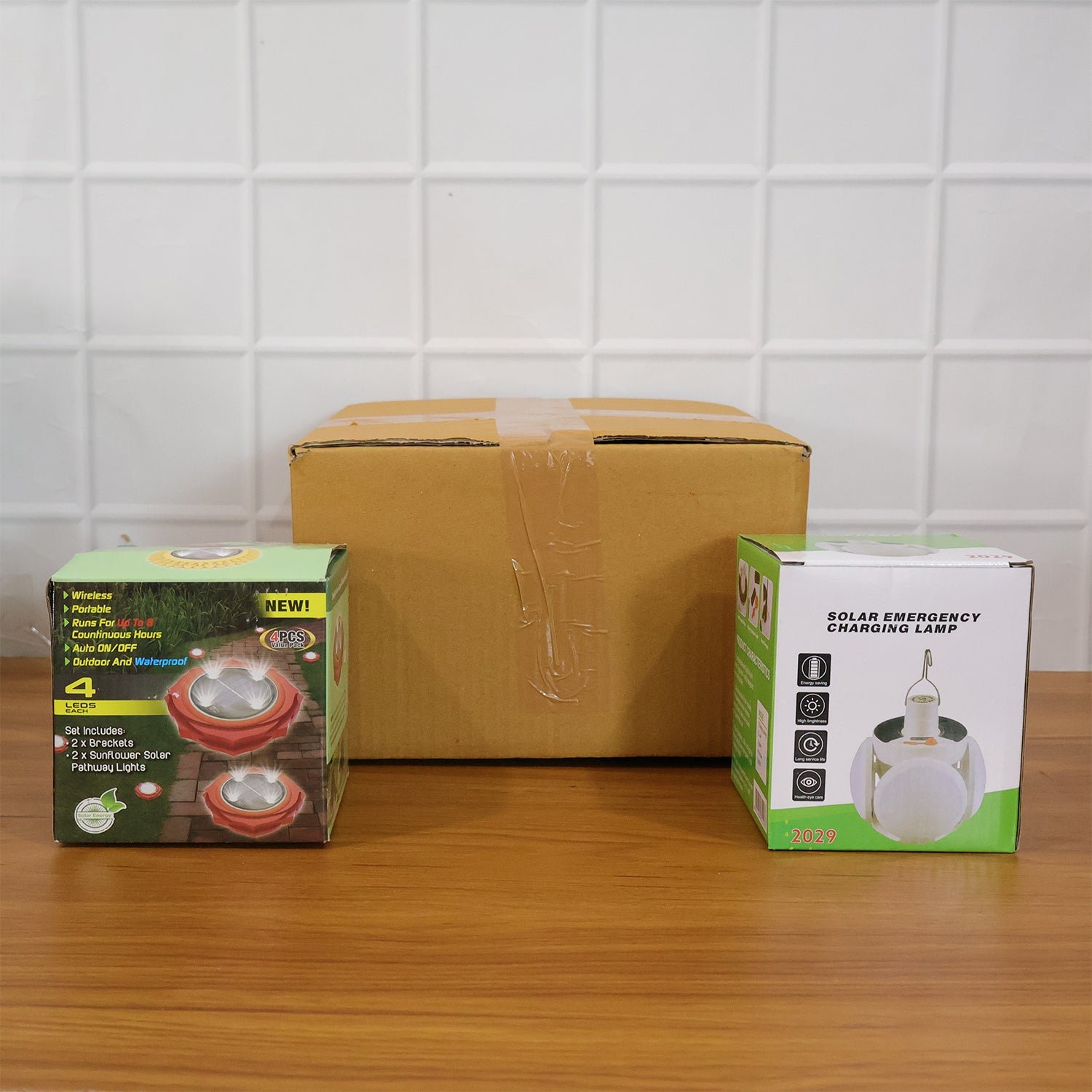 Solar Garden LED Ground Lights – Decorative 2 Pc Set