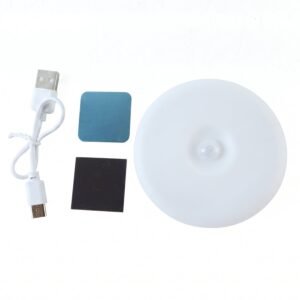 Motion Sensor LED Light, Rechargeable Wireless Night Light with PIR Sensor (1 Set)